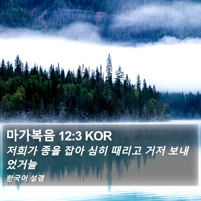 마가복음 12:3 KOR Bible Study