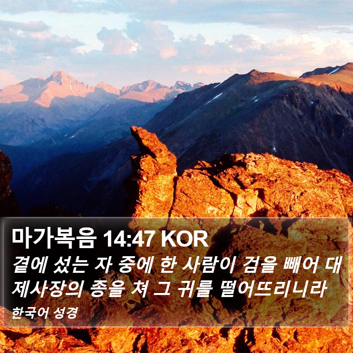마가복음 14:47 KOR Bible Study