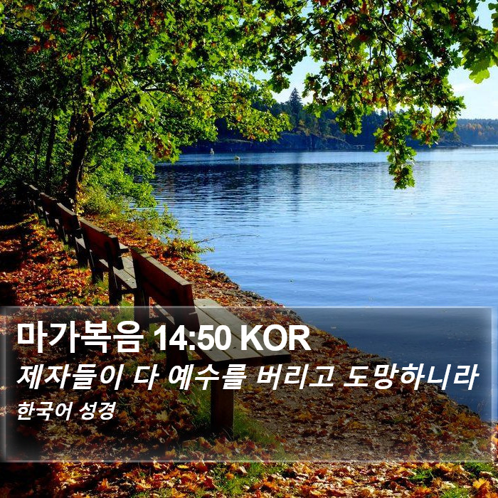 마가복음 14:50 KOR Bible Study