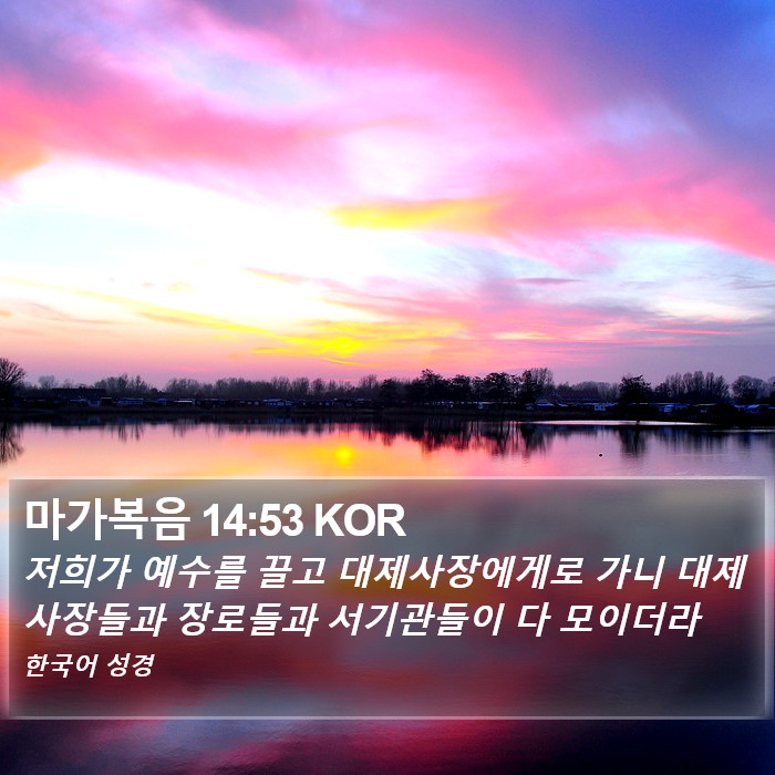 마가복음 14:53 KOR Bible Study