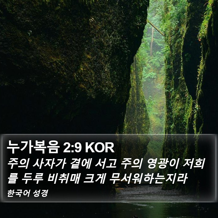 누가복음 2:9 KOR Bible Study