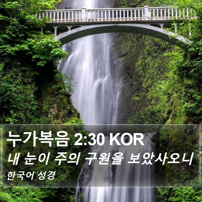 누가복음 2:30 KOR Bible Study