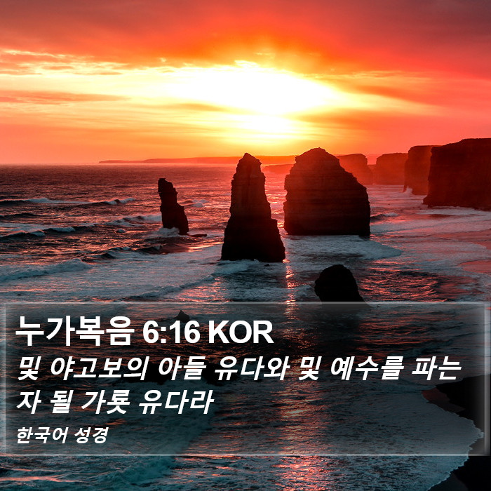 누가복음 6:16 KOR Bible Study