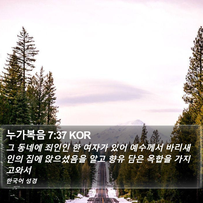 누가복음 7:37 KOR Bible Study