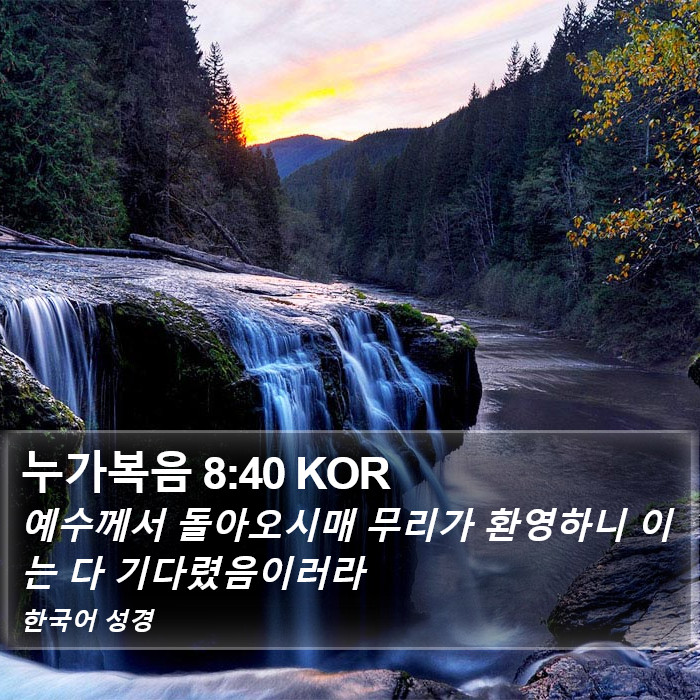 누가복음 8:40 KOR Bible Study