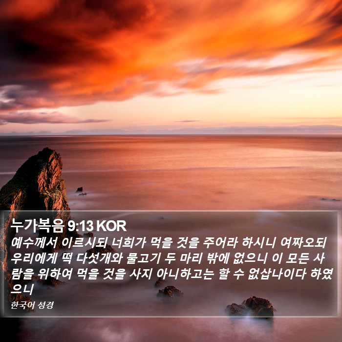 누가복음 9:13 KOR Bible Study