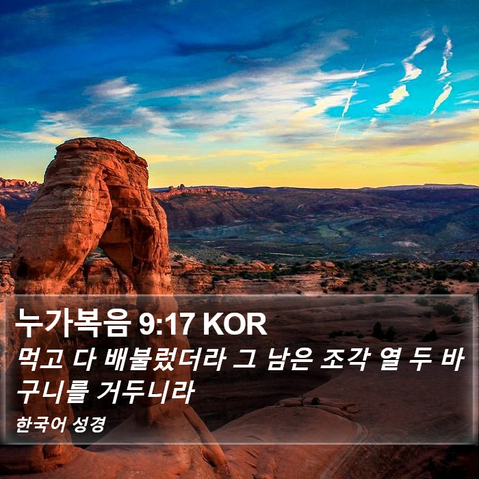 누가복음 9:17 KOR Bible Study