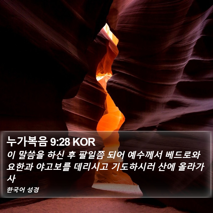 누가복음 9:28 KOR Bible Study