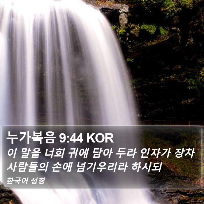 누가복음 9:44 KOR Bible Study