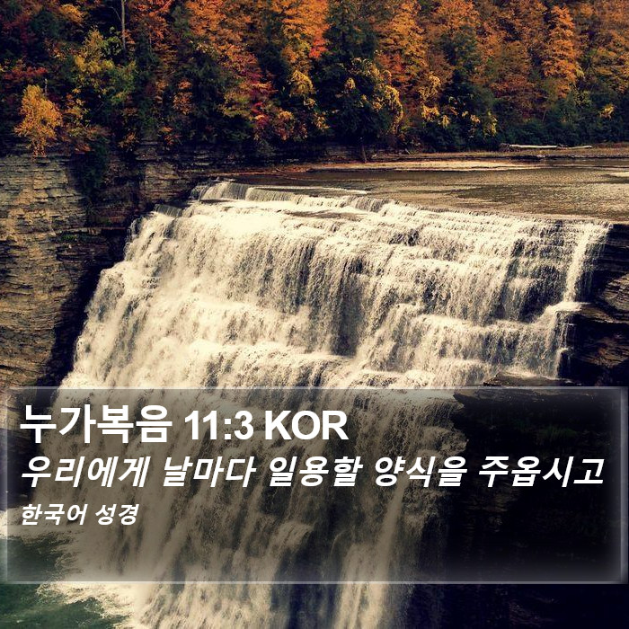 누가복음 11:3 KOR Bible Study
