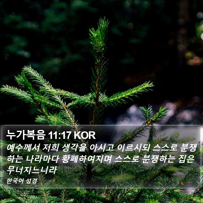 누가복음 11:17 KOR Bible Study