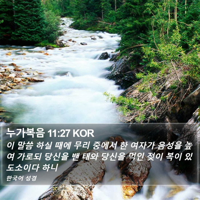 누가복음 11:27 KOR Bible Study
