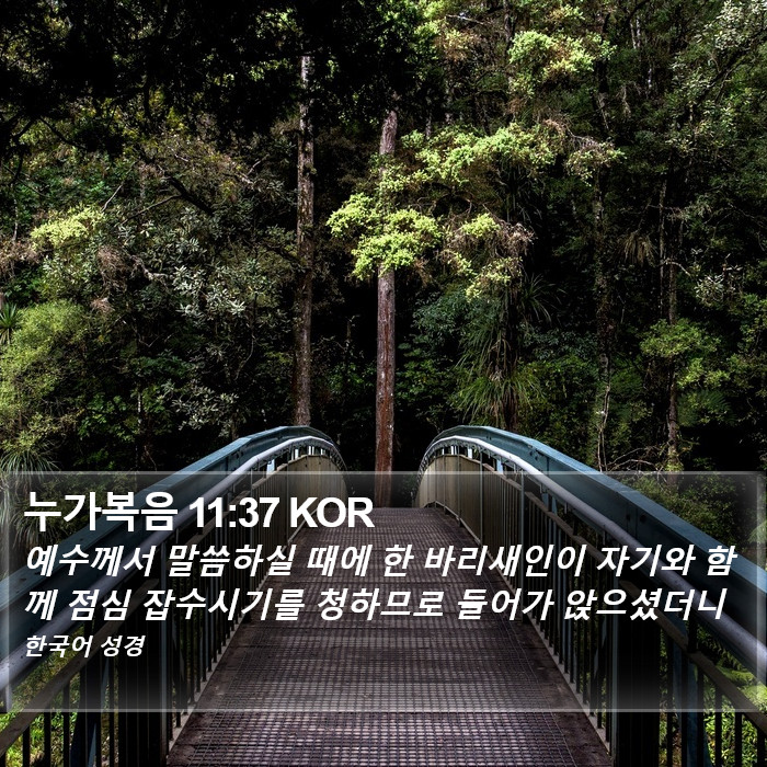 누가복음 11:37 KOR Bible Study