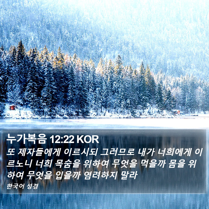 누가복음 12:22 KOR Bible Study