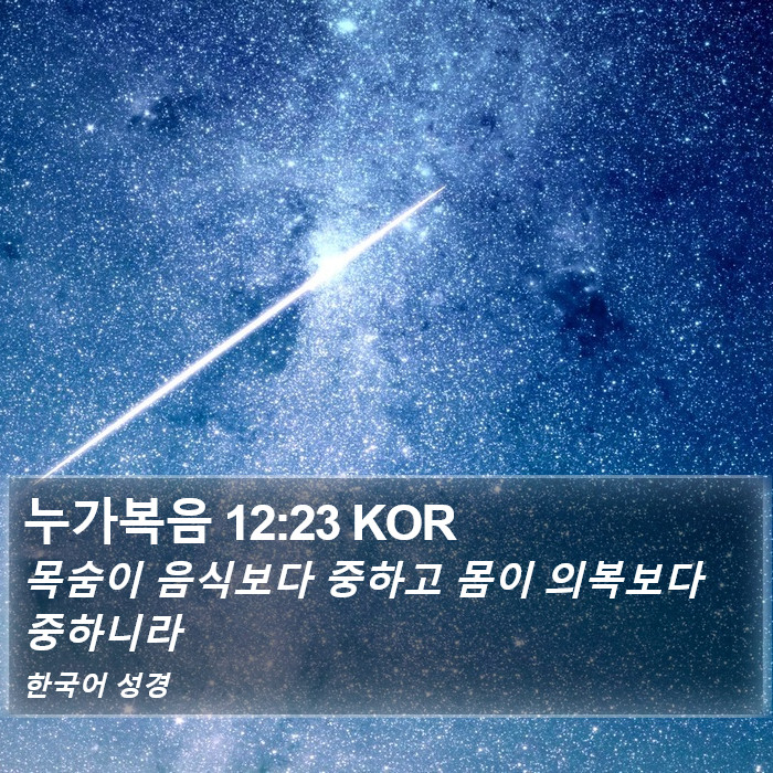 누가복음 12:23 KOR Bible Study