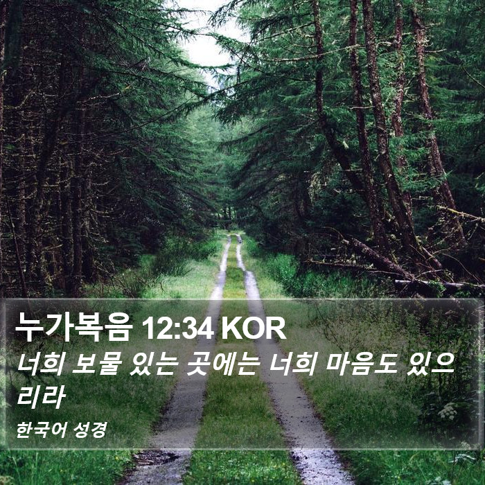 누가복음 12:34 KOR Bible Study