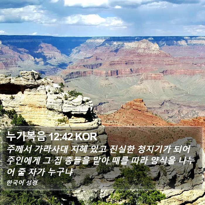 누가복음 12:42 KOR Bible Study