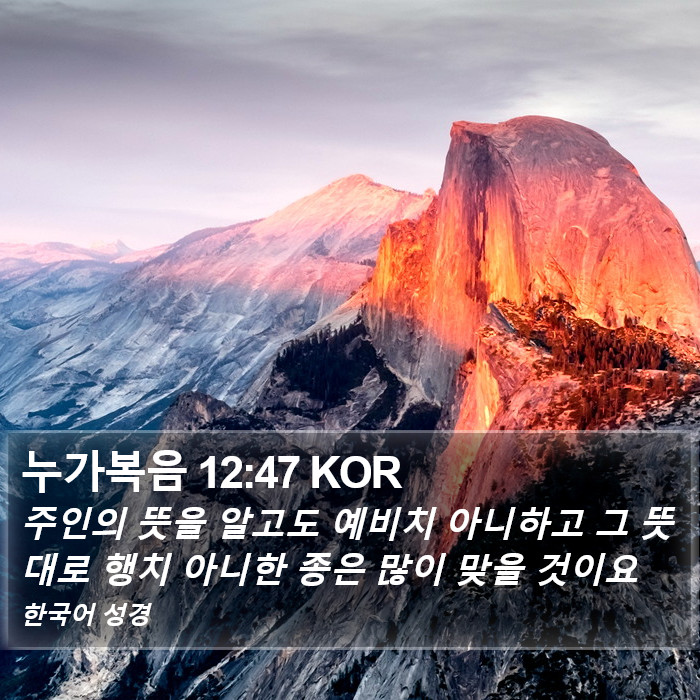누가복음 12:47 KOR Bible Study