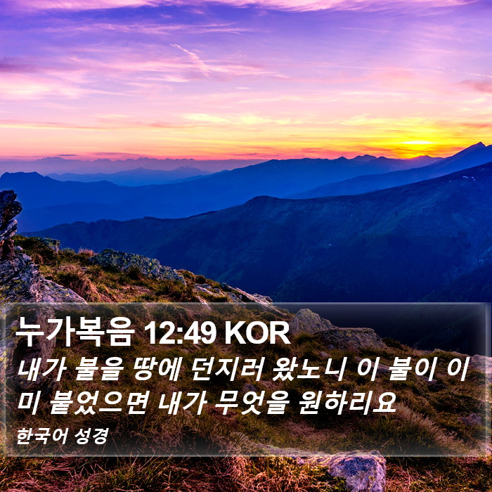 누가복음 12:49 KOR Bible Study