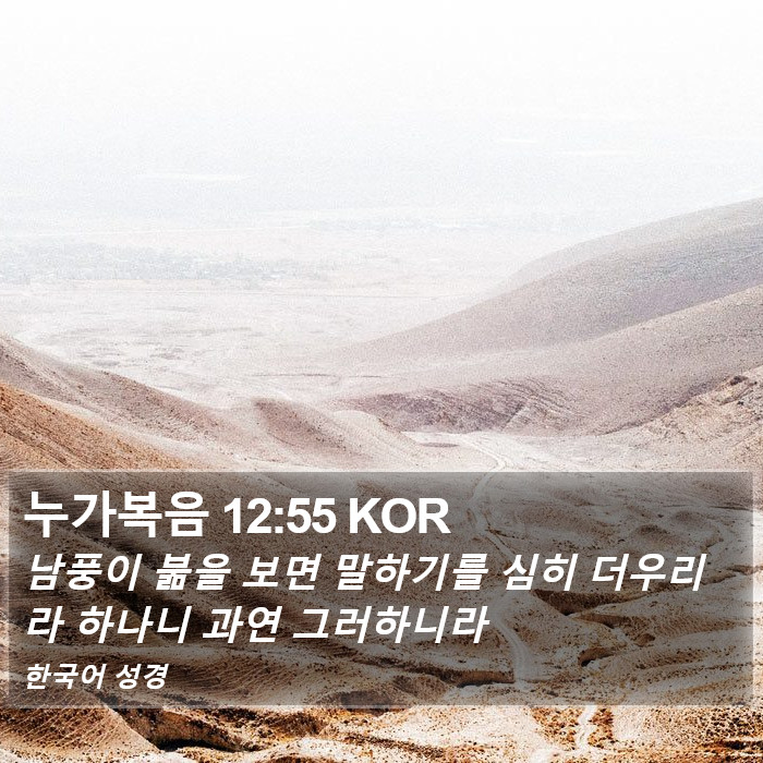 누가복음 12:55 KOR Bible Study