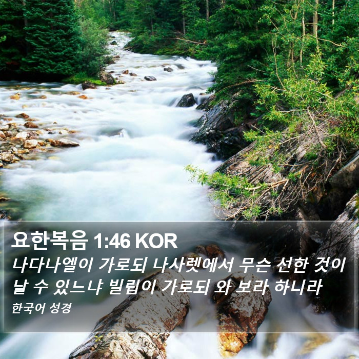 요한복음 1:46 KOR Bible Study