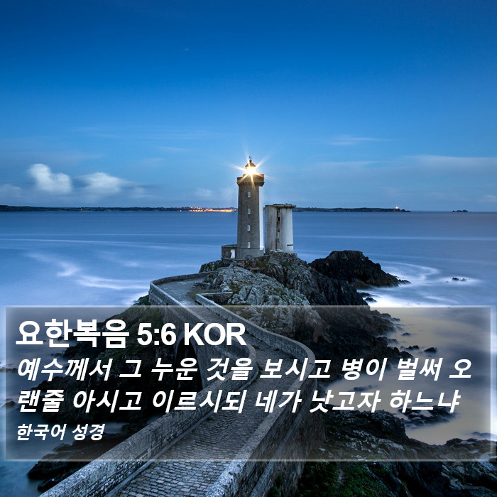 요한복음 5:6 KOR Bible Study