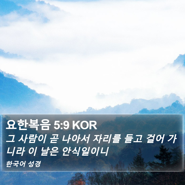 요한복음 5:9 KOR Bible Study