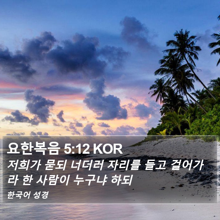 요한복음 5:12 KOR Bible Study