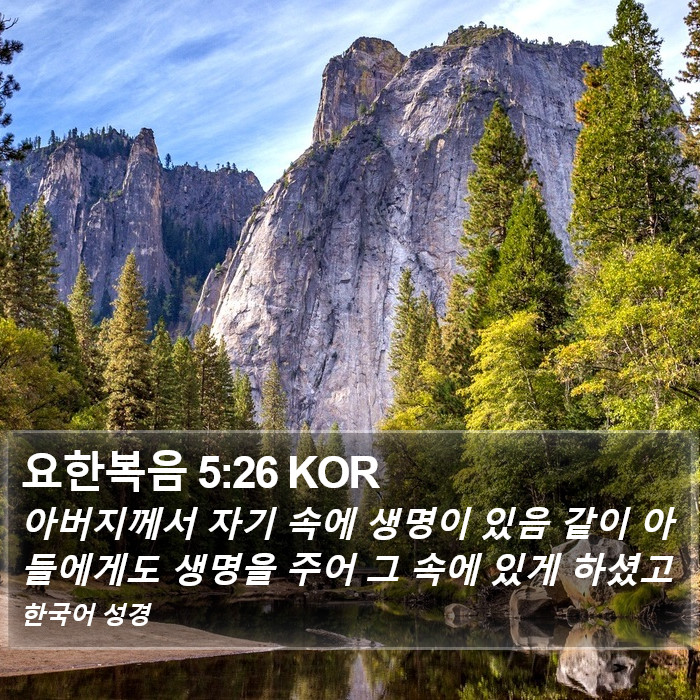 요한복음 5:26 KOR Bible Study