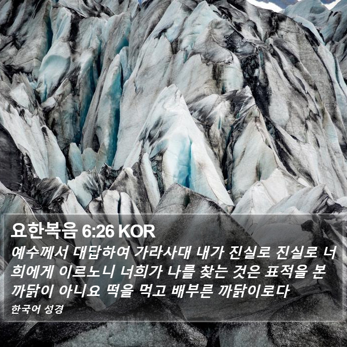 요한복음 6:26 KOR Bible Study