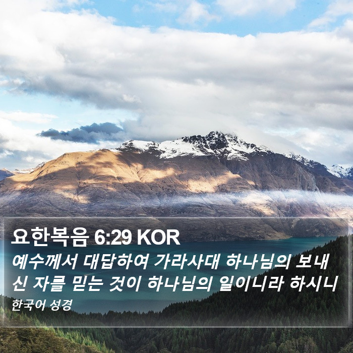 요한복음 6:29 KOR Bible Study