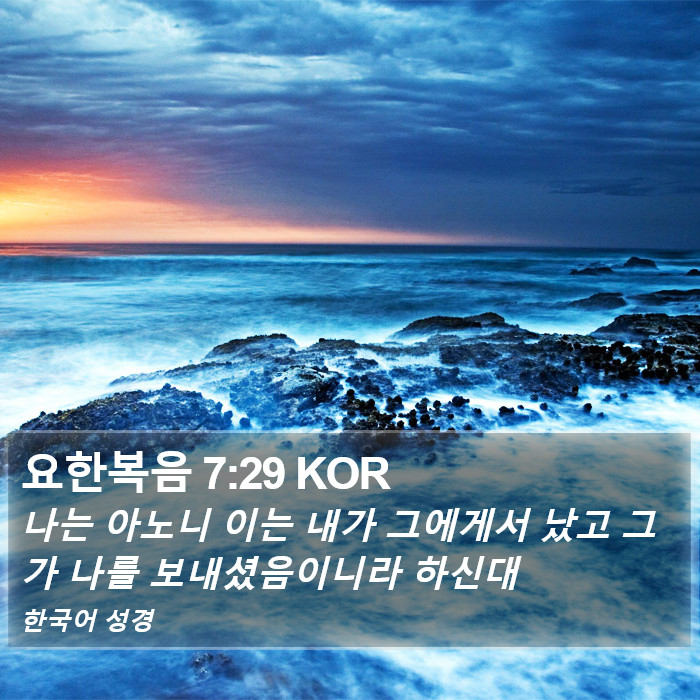 요한복음 7:29 KOR Bible Study