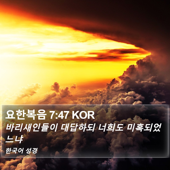 요한복음 7:47 KOR Bible Study