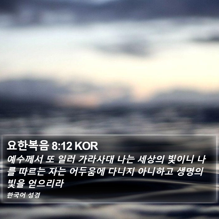 요한복음 8:12 KOR Bible Study