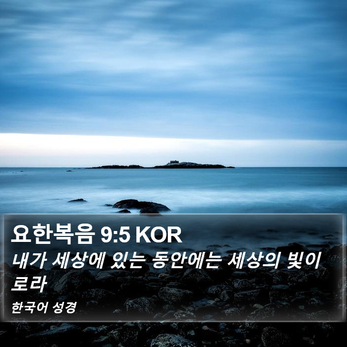 요한복음 9:5 KOR Bible Study