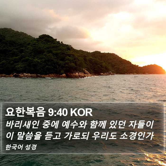 요한복음 9:40 KOR Bible Study