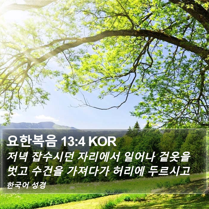 요한복음 13:4 KOR Bible Study