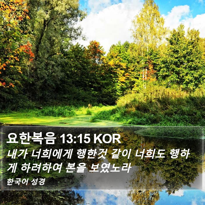 요한복음 13:15 KOR Bible Study