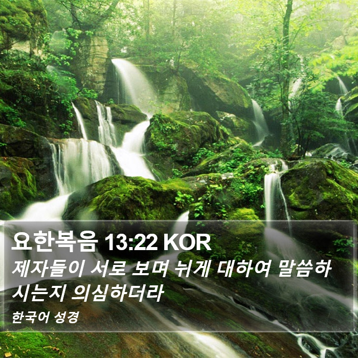 요한복음 13:22 KOR Bible Study