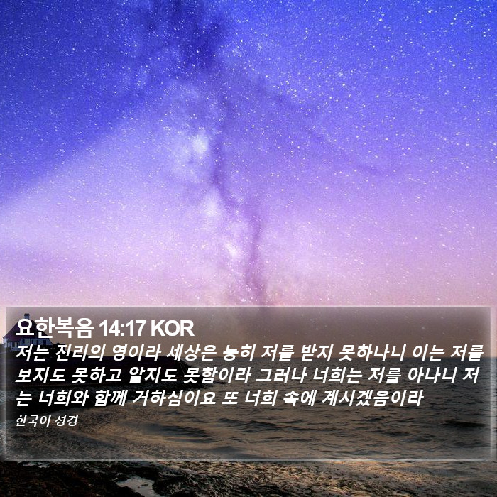 요한복음 14:17 KOR Bible Study