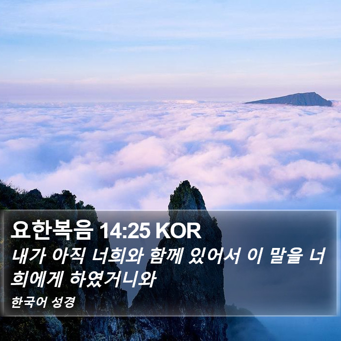 요한복음 14:25 KOR Bible Study