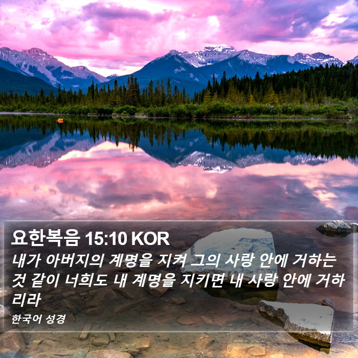 요한복음 15:10 KOR Bible Study