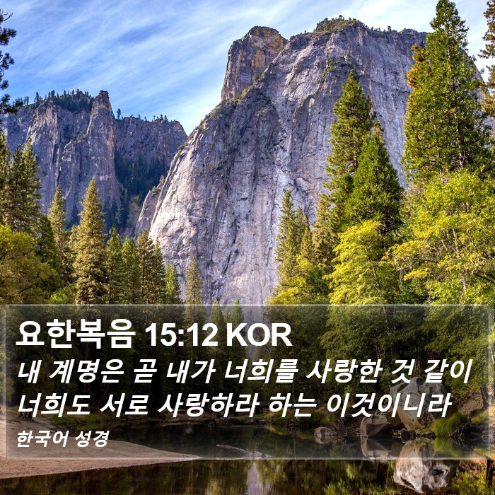 요한복음 15:12 KOR Bible Study