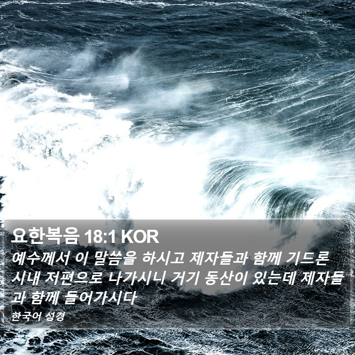 요한복음 18:1 KOR Bible Study