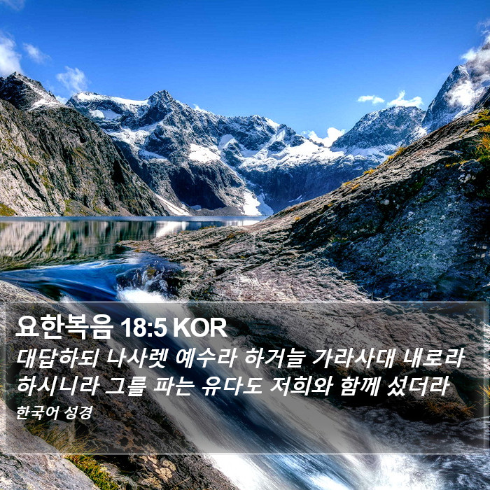 요한복음 18:5 KOR Bible Study