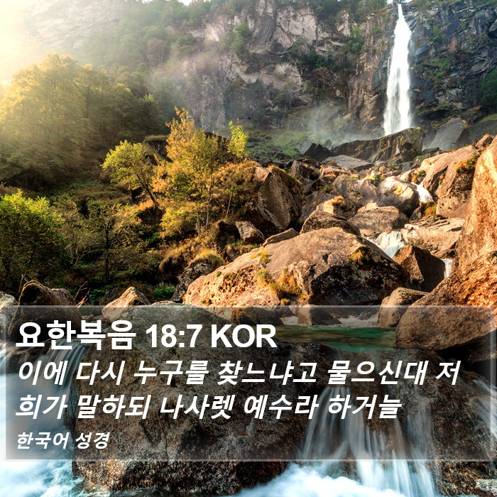 요한복음 18:7 KOR Bible Study