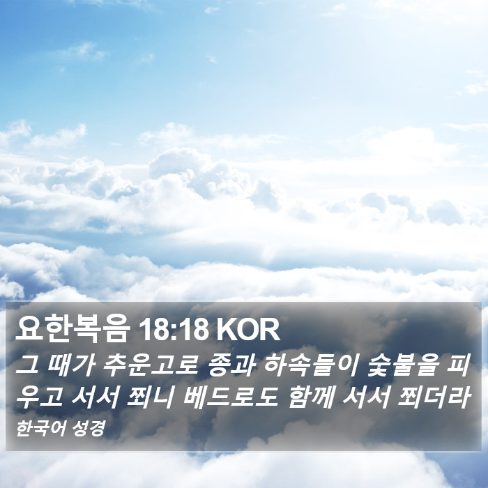 요한복음 18:18 KOR Bible Study