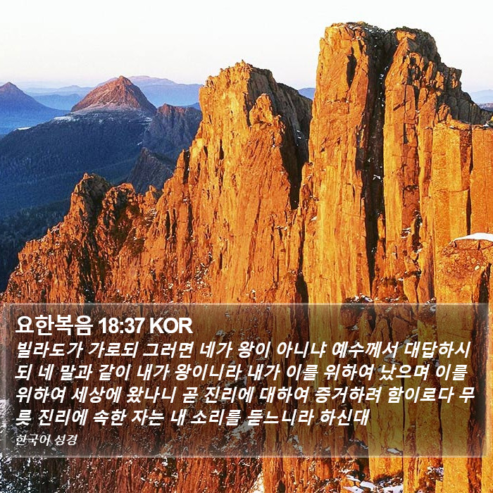 요한복음 18:37 KOR Bible Study