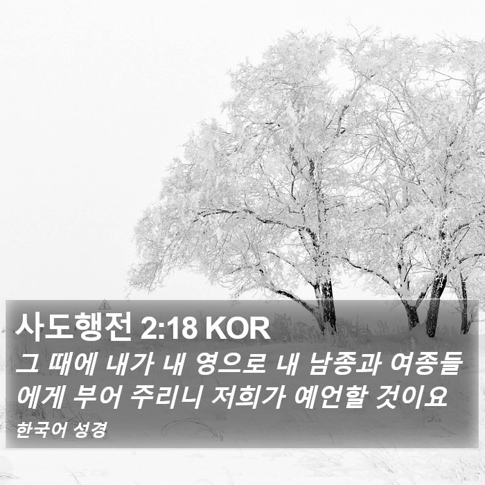 사도행전 2:18 KOR Bible Study