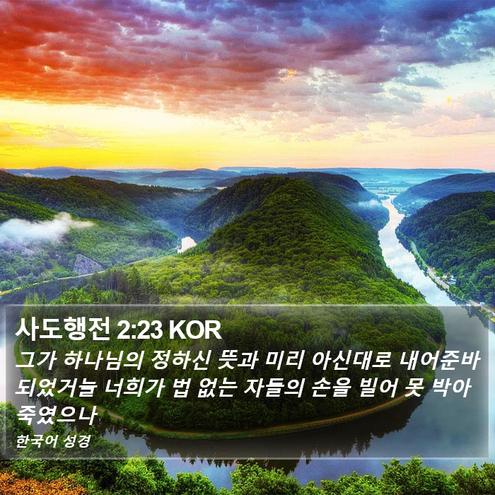 사도행전 2:23 KOR Bible Study